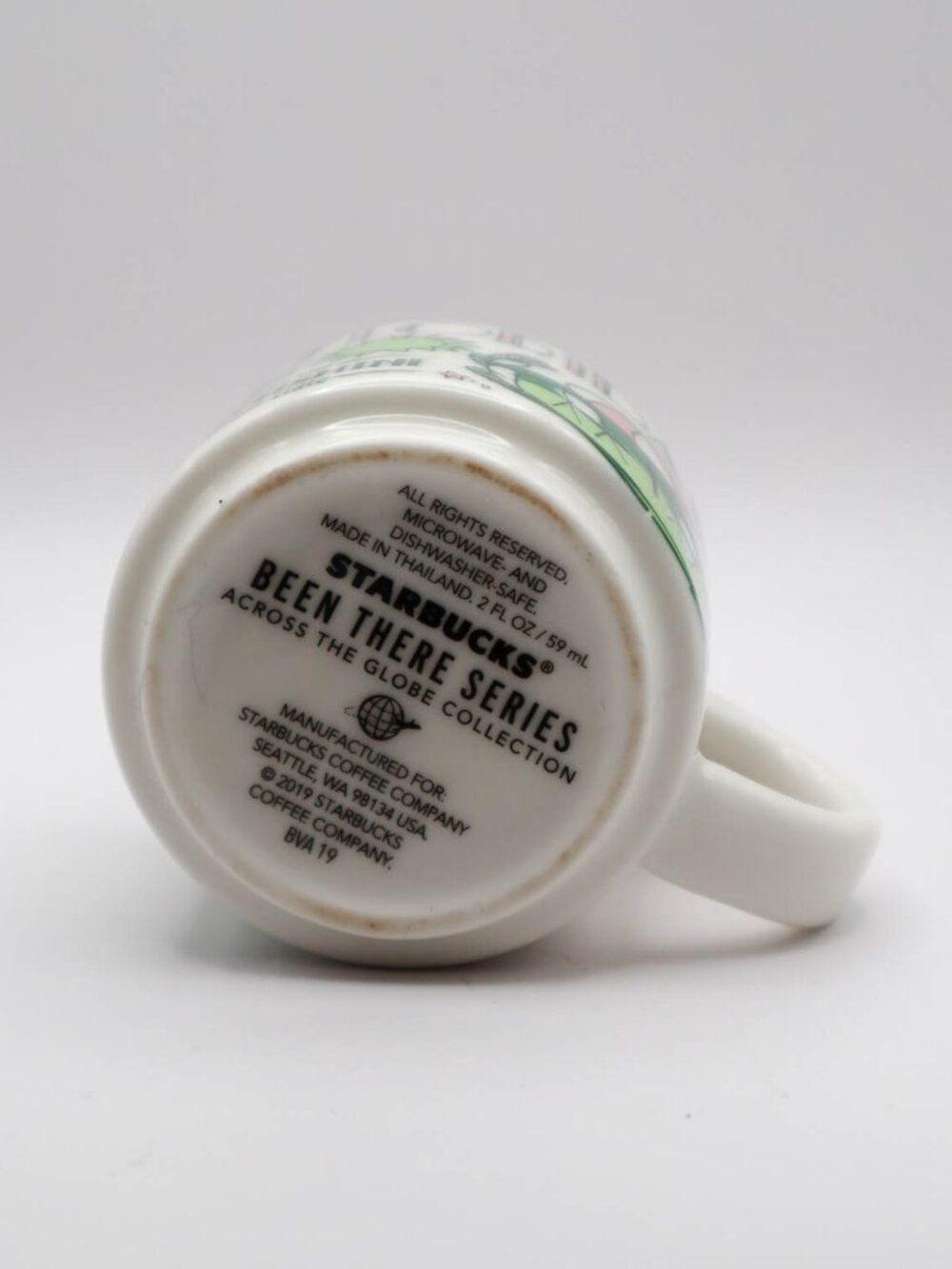 Starbucks Been There Series Espresso Cup Mini Mug Florida Pink & Green 2019 - Picture 6 of 7